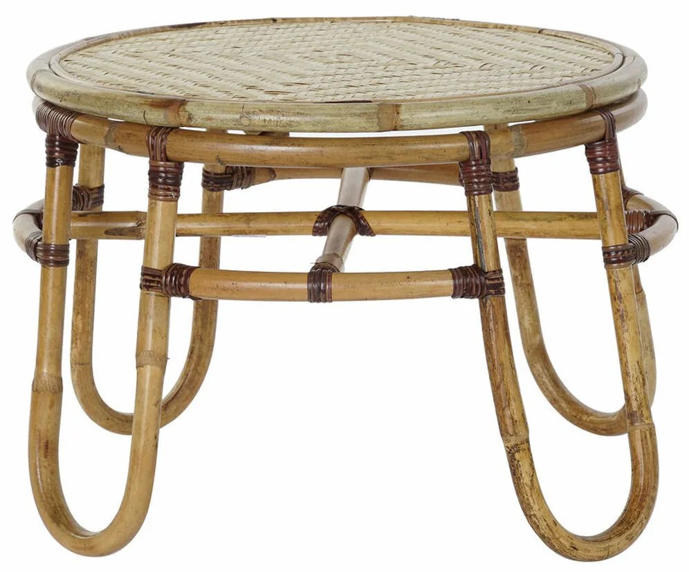 Βοηθητικό Τραπέζι DKD Home Decor Φυσικό Bamboo 60 x 60 x 42 cm (1 μονάδα)