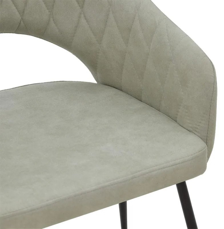 Καρέκλα - Πολυθρόνα Macie ύφασμα antique γκρι-μαύρο 58x50x85εκ 58x50x85 εκ.