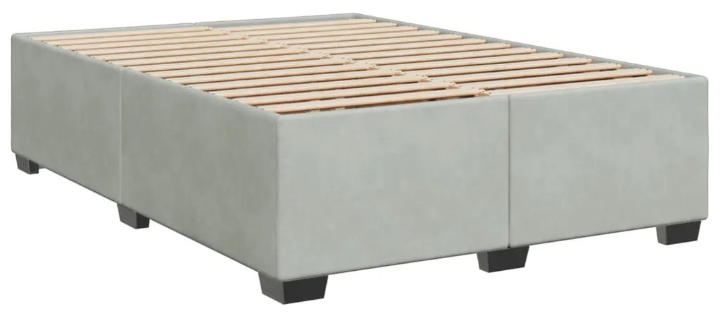 ΚΡΕΒΑΤΙ BOXSPRING ΜΕ ΣΤΡΩΜΑ ΑΝΟΙΧΤΟ ΓΚΡΙ 160X200 ΕΚ. ΒΕΛΟΥΔΙΝΟ 3290960