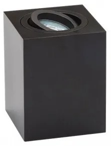 Σποτ Φωτιστικό Οροφής 9x9cm GU10 40W IP20 Zambelis-S040-Μαύρο S040