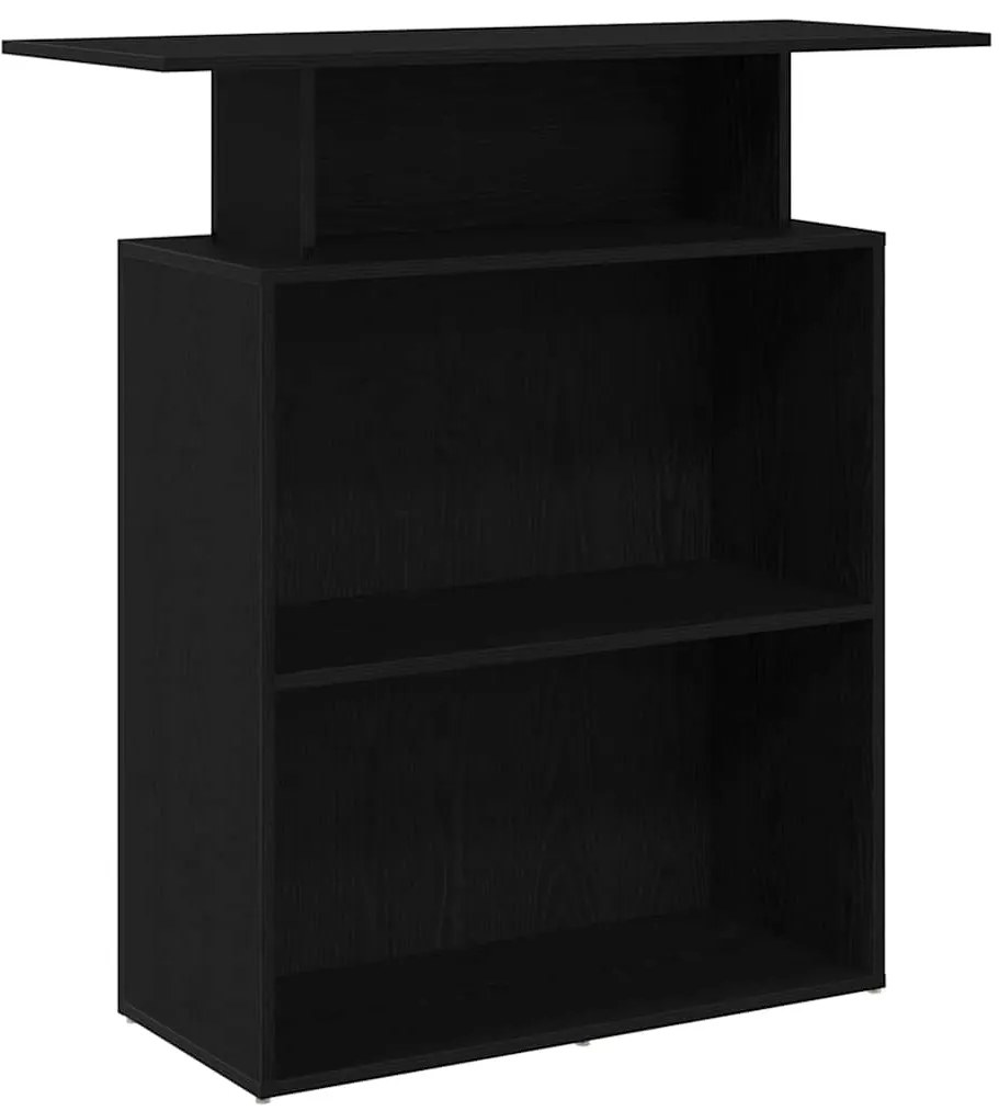 vidaXL Γραφείο υποδοχής Μαύρο 100x40x104 cm Κατασκευασμένο ξύλο