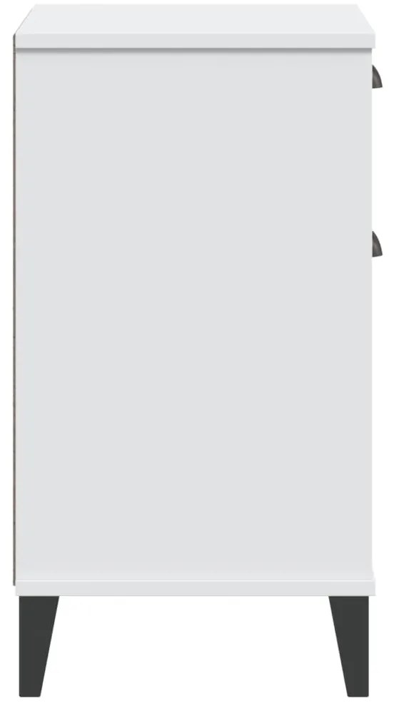 vidaXL Κομοδίνο VIKEN Λευκό από Επεξεργασμένο Ξύλο