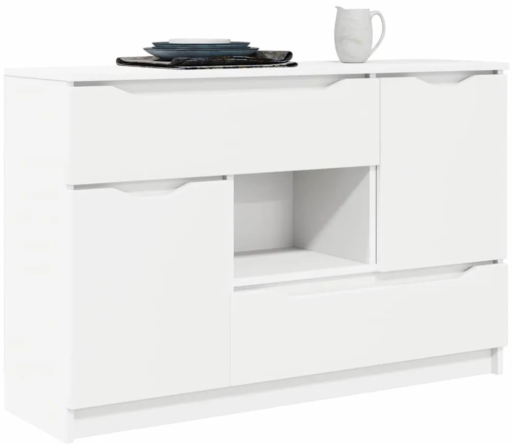 vidaXL Πλαϊνό γραφείο Λευκό 100 x 30 x 65,6 Επεξεργασμένο ξύλο