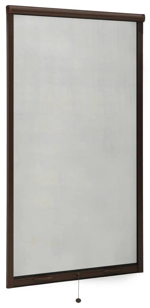 vidaXL Σήτα Παραθύρου Κάθετης Κίνησης Καφέ 90 x 170 εκ.