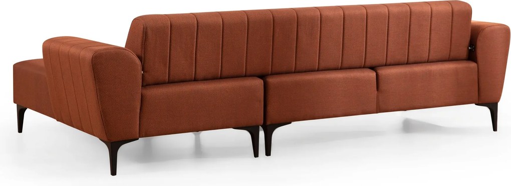 Corner Sofa-Bed Hamlet Right- Tile Red Tile Red