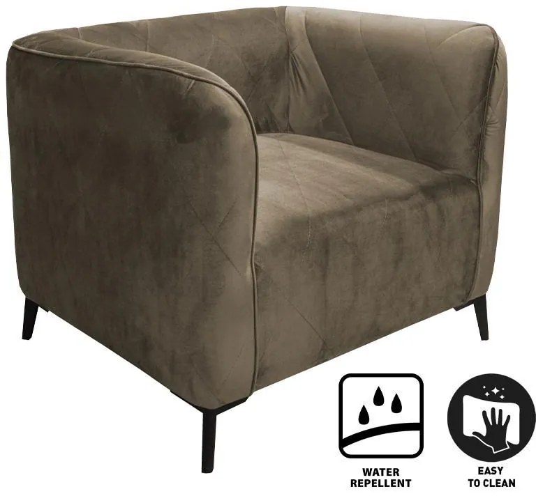 Πολυθρόνα Cube Fylliana Taupe 80x72x70 εκ. 80x72x70 εκ.