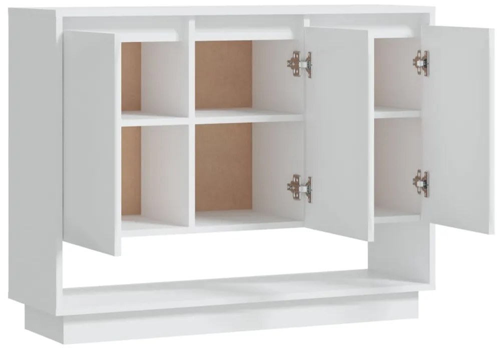 vidaXL Συρταριέρα Λευκή 97x31x75 εκ. από Επεξεργασμένο Ξύλο