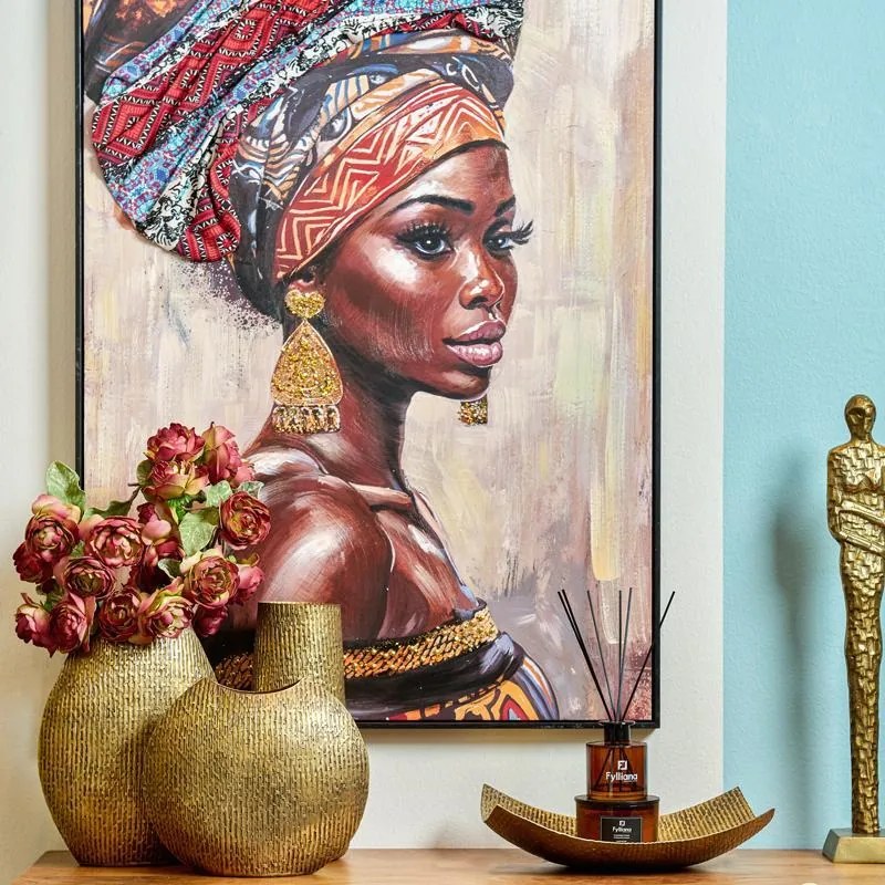 Μεταλλική Διακοσμητική Κουπ FL740 Fylliana Χρυσό Αντικέ 27x27x8 εκ. 27x27x8 εκ.