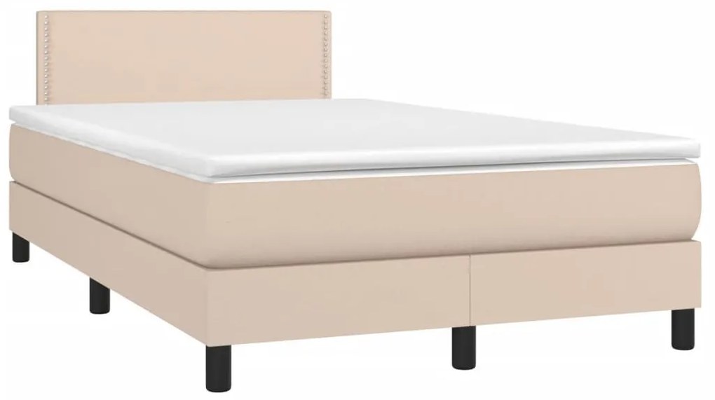 ΚΡΕΒΑΤΙ BOXSPRING ΣΤΡΩΜΑ&amp;LED ΚΑΠΟΥΤΣΙΝΟ 120X190 ΕΚ. ΣΥΝΘ. ΔΕΡΜΑ 3270134