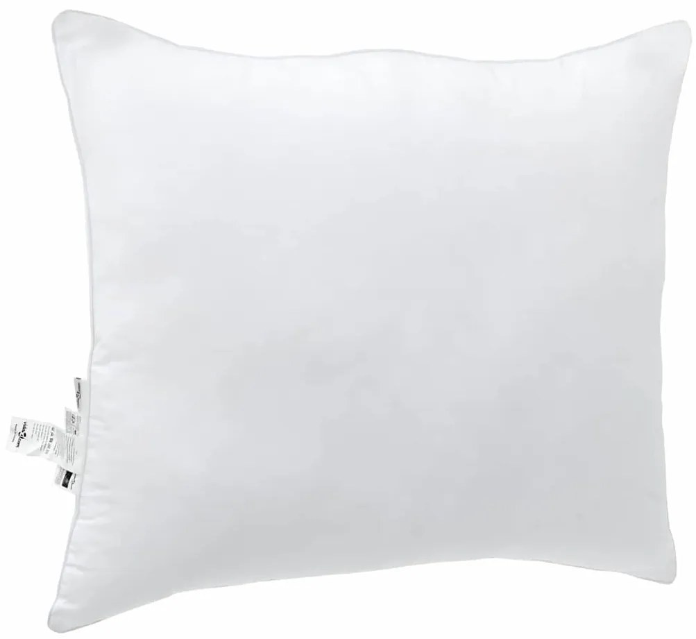 vidaXL Μαξιλάρι με μαξιλάρι Λευκό Βαμβάκι και Πολυεστέρας