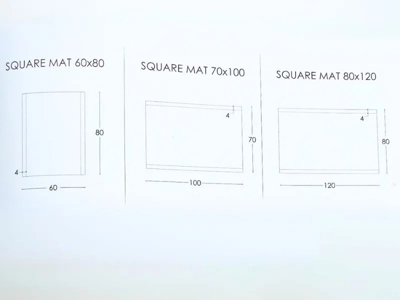 Καθρέπτης Led Square Mat της Project Mirrors Διάσταση: 60x80, Φωτισμός: LED χωρίς διακόπτη αφής