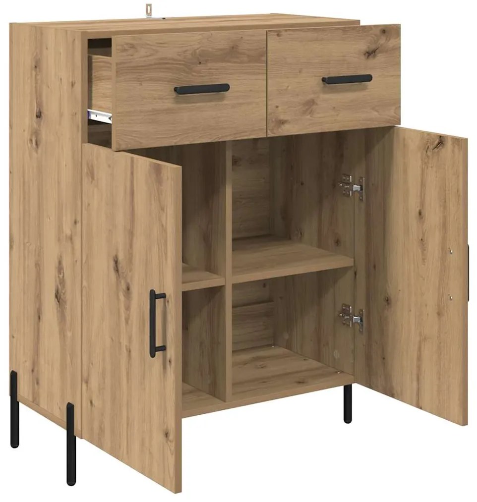 vidaXL Πλαϊνό γραφείο με συρτάρι Artisan Oak 69,5 x 34 x 90 εκ.