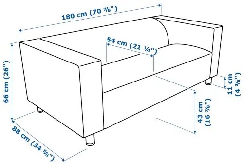 KLIPPAN διθέσιος καναπές 695.642.85