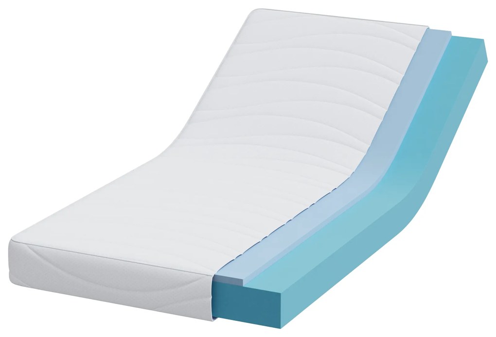 vidaXL Στρώμα Λευκό 80 x 160 cm Pěna