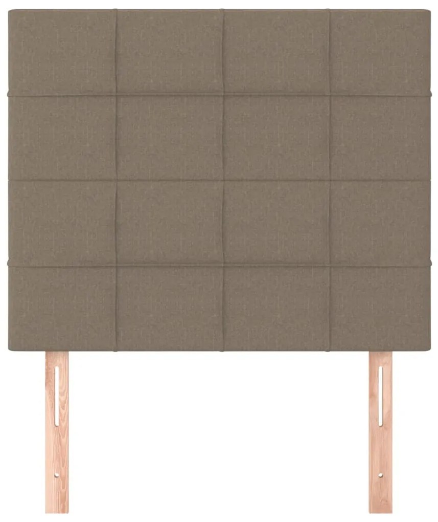 vidaXL Κεφαλάρια Κρεβατιού 2 τεμ. Taupe 100x5x78/88 εκ. Υφασμάτινο