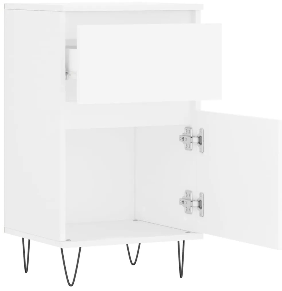 vidaXL Συρταριέρα Λευκή 40 x 35 x 70 εκ. από Επεξεργασμένο Ξύλο