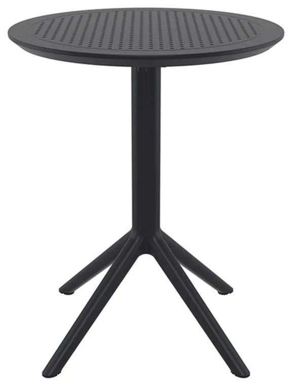 Τραπέζι Sky 20.0727 60X74cm Πτυσσόμενο Black