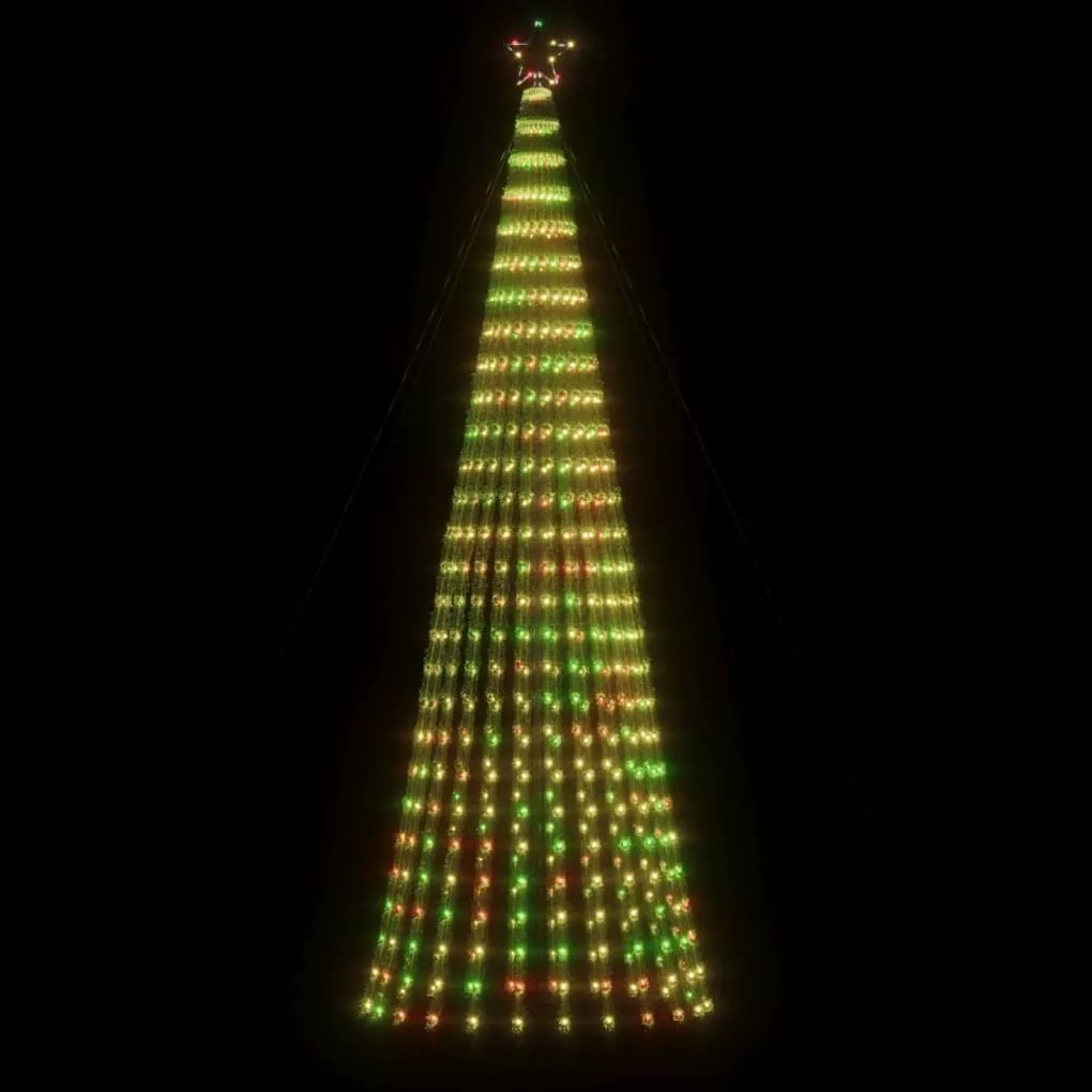 vidaXL Χριστουγεννιάτικο δέντρο LED 688 LED πολύχρωμο 300 εκ.