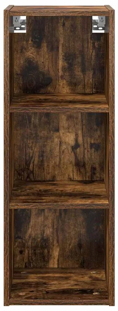 vidaXL Κρεμαστό ντουλάπι Καπνιστό Δρύς 30 x 29,5 x 80 εκ.