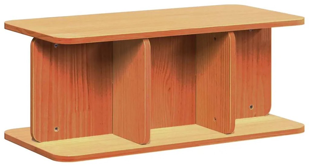 vidaXL Τραπεζάκι σαλονιού Κερωτό καφέ 80 x 39,5 x 33,5 εκ