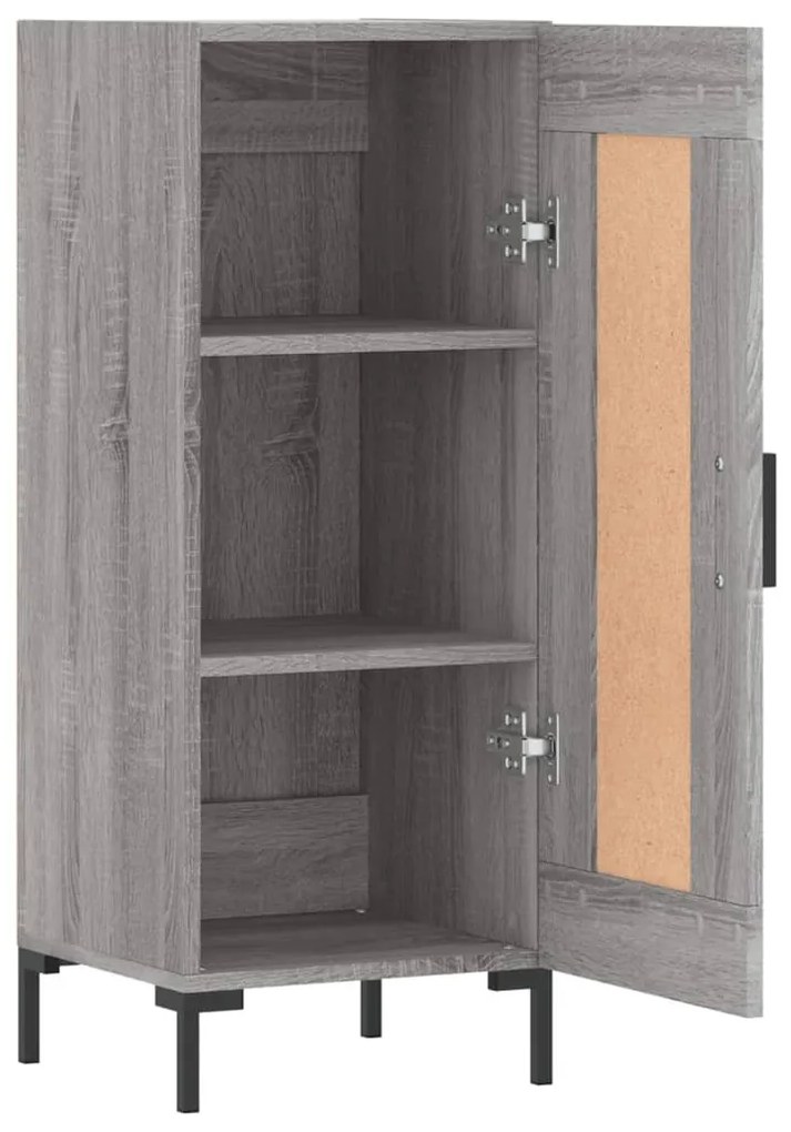 vidaXL Ντουλάπι Γκρι Sonoma 34,5x34x90 εκ. από Επεξεργασμένο Ξύλο