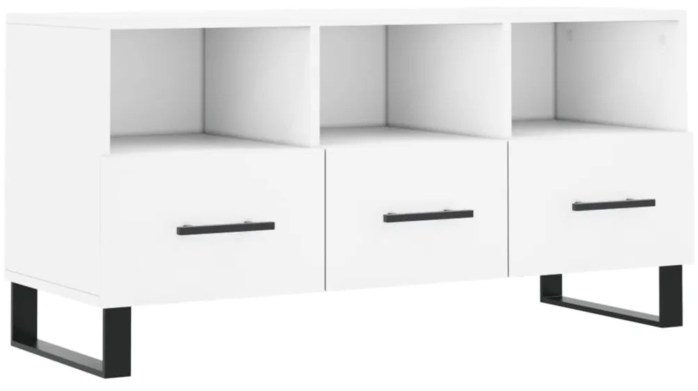 vidaXL Έπιπλο Τηλεόρασης Λευκό 102 x 36 x 50 εκ. από Επεξεργ. Ξύλο