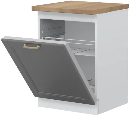 Πρόσοψη ντουλαπιού πλυντηρίου πιάτων Tahoma K60-Γραφίτης - 60.00Χ60.00Χ88.00cm