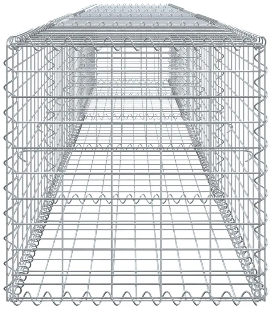 vidaXL Συρματοκιβώτιο με Κάλυμμα 500x50x50 εκ. από Γαλβανισμένο Χάλυβα