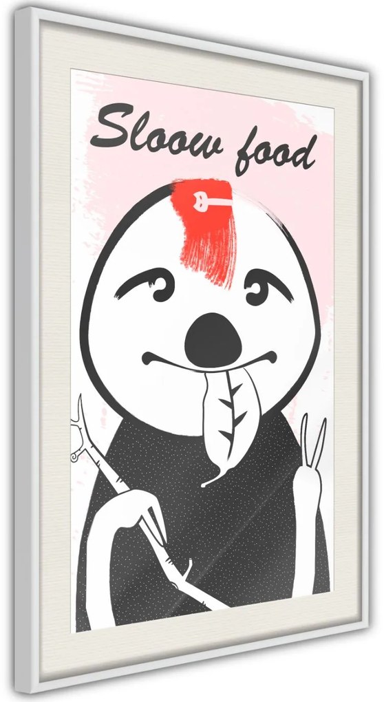 Αφίσα - Sloth's Favourite Food  - 20x30 - Μαύρο - Με πασπαρτού