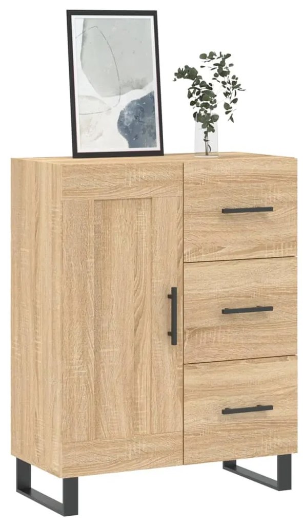 vidaXL Ντουλάπι Sonoma Δρυς 69,5 x 34 x 90 εκ. από Επεξεργασμένο Ξύλο
