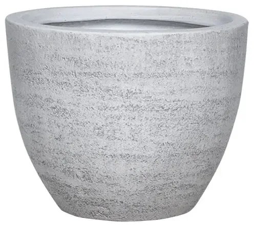 MarHome ΚΑΣΠΩ FIBERCLAY MEDIUM ΛΕΥΚΟ ΤΣΙΜΕΝΤΟ ΣΤΡΟΓΓΥΛΟ - Φ37x31cm  06-94793-M
