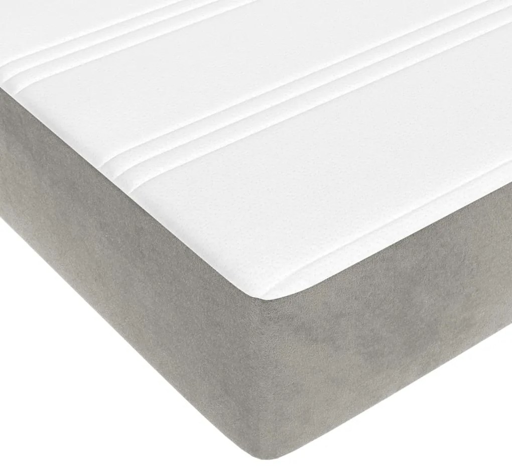 ΚΡΕΒΑΤΙ BOXSPRING ΜΕ ΣΤΡΩΜΑ ΑΝΟΙΧΤΟ ΓΚΡΙ 160X200 ΕΚ. ΒΕΛΟΥΔΙΝΟ 3144339