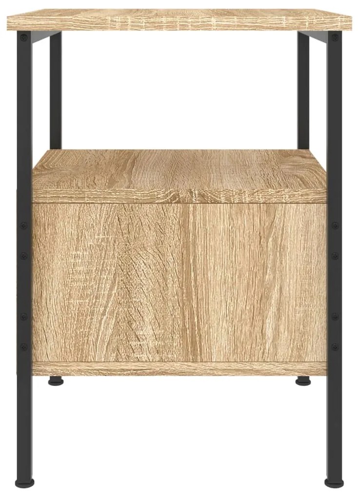 vidaXL Κομοδίνο Sonoma Δρυς 34 x 36 x 50 εκ. από Επεξεργασμένο Ξύλο