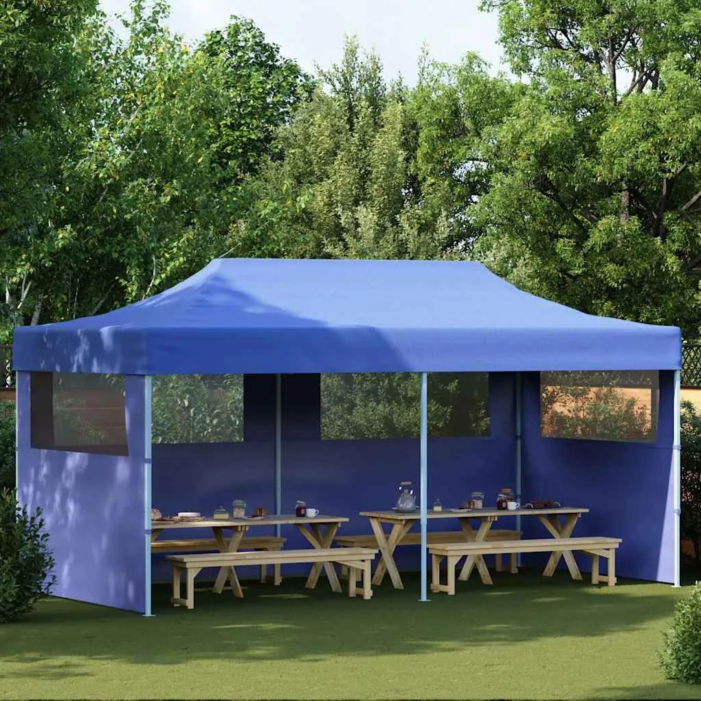 vidaXL Τέντα Εκδηλώσεων Pop-up Πτυσσόμενη Μπλε 3 x 6 μ.