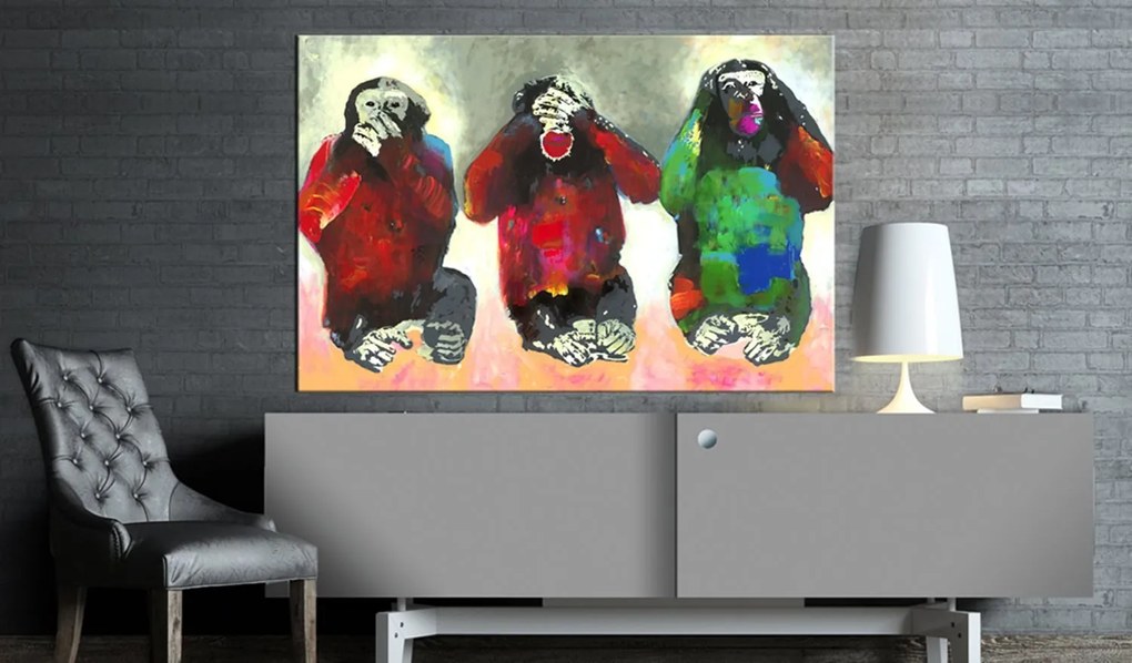 Πίνακας - Three Wise Monkeys 120x80