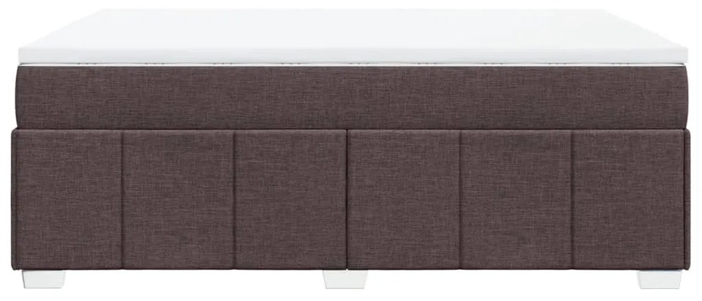 ΚΡΕΒΑΤΙ BOXSPRING ΜΕ ΣΤΡΩΜΑ ΣΚΟΥΡΟ ΚΑΦΕ 140X190 ΕΚ. ΥΦΑΣΜΑΤΙΝΟ 3285473