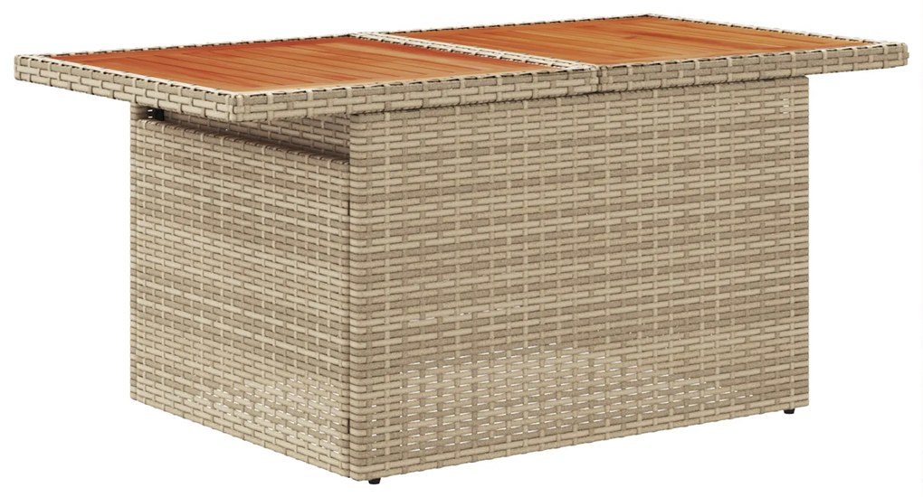 vidaXL Σετ Καναπέ Κήπου 8 pcs Μπεζ και Κρέμα Μεσαίο Ρατάν και ύφασμα