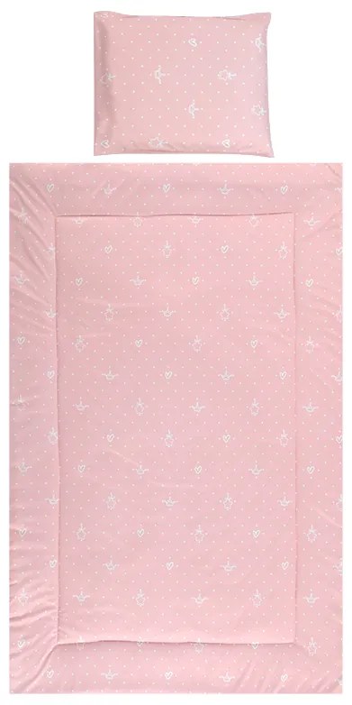 Σετ Σεντόνια Κούνιας 3τεμ. 70x140cm  Little Bear  Pink 10420015902  Lorelli