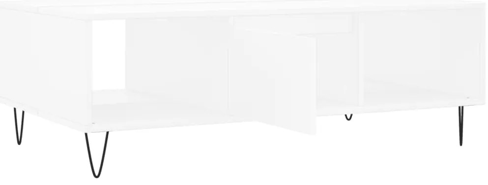 vidaXL Τραπεζάκι Σαλονιού Λευκό 104x60x35 εκ. από Επεξεργασμένο Ξύλο