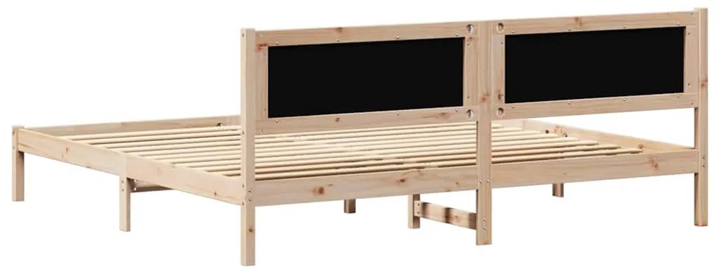 vidaXL Σκελετός Κρεβατιού Taupe 200 x 200 cm Στερεά ξυλεία πεύκου