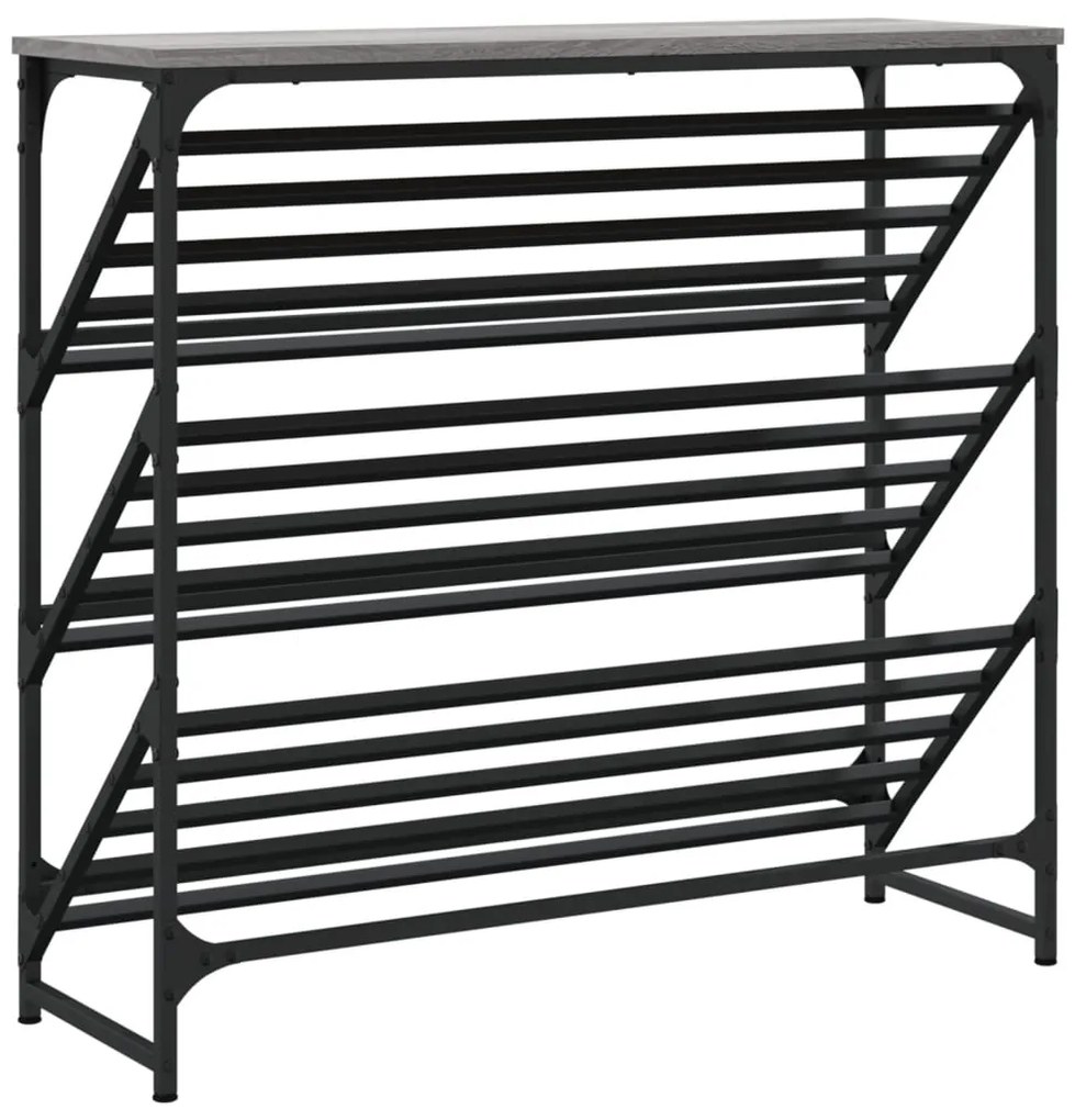 vidaXL Παπουτσοθήκη Γκρι Sonoma 90x30x85 εκ. από Επεξεργασμένο Ξύλο
