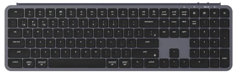 Wireless Keyboard Keychron B6 Pro Ultra-Slim Full (Space Gray)