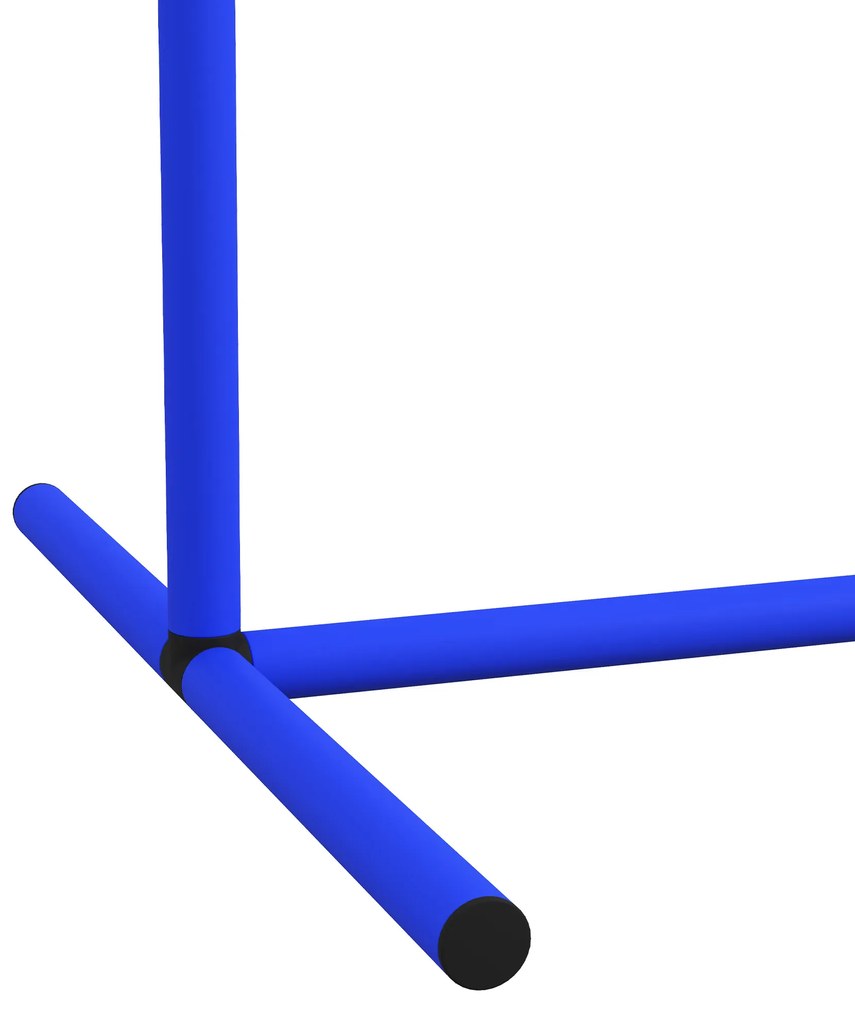 PawHut Σετ Agility για σκύλους, Εκπαίδευση σκύλων, 4 τόξα, για αρχάριους, με τσάντα μεταφοράς, μπλε+λευκό, 88 x 64 x 95cm