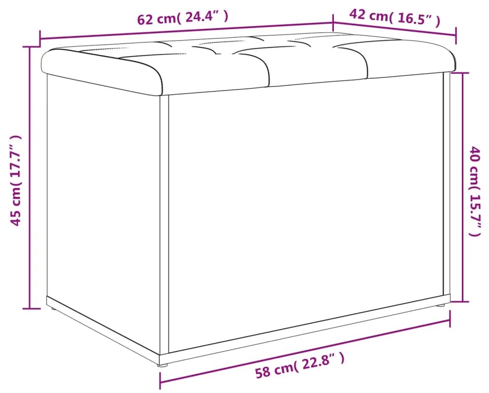 ΠΑΓΚΑΚΙ ΑΠΟΘΗΚΕΥΣΗΣ ΛΕΥΚΟ 62 X 42 X 45 ΕΚ. ΑΠΟ ΕΠΕΞΕΡΓ. ΞΥΛΟ 835040