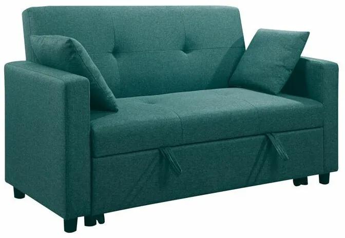 Καναπές κρεβάτι Mesa 211, Αριθμός θέσεων: 2, Πράσινο, 93x154x100cm, 57 kg, Πόδια: Πλαστική ύλη | Epipla1.gr