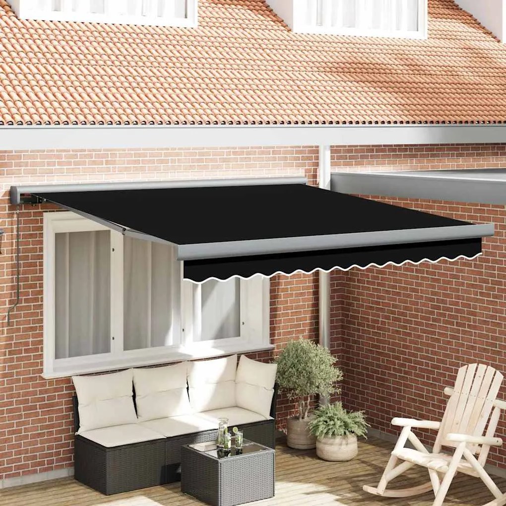 vidaXL Σκηνίτσα Αναδιπλούμενη Μαύρο 300 x 250 εκ Ύφασμα, Μέταλλο