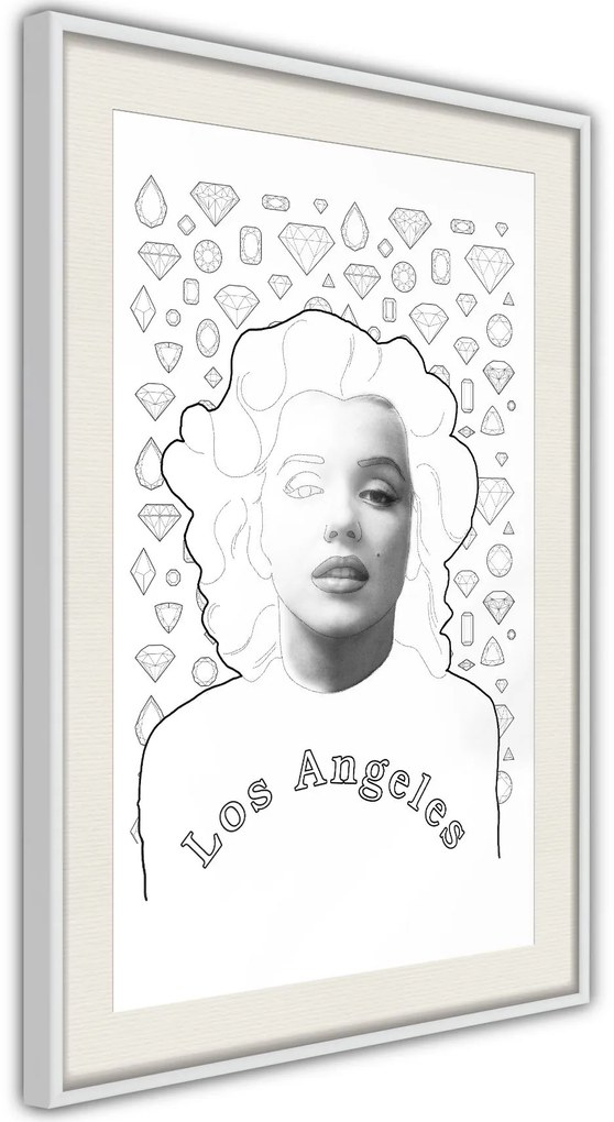 Αφίσα - Marilyn in Los Angeles - 20x30 - Χρυσό - Χωρίς πασπαρτού