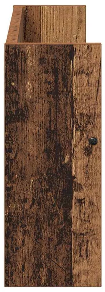 vidaXL Ράφι Περιοδικών Παλιό ξύλο 60 x 12 x 30 εκ Επεξεργασμένο ξύλο