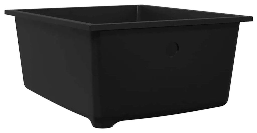 vidaXL Σιντρινο κουζίνας Μαύρο 38 x 44 x 20 εκ. Γρανίτης