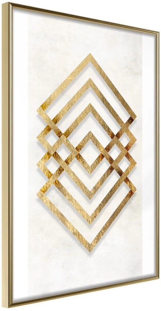 Αφίσα - Golden Inlay - 20x30 - Χρυσό - Χωρίς πασπαρτού